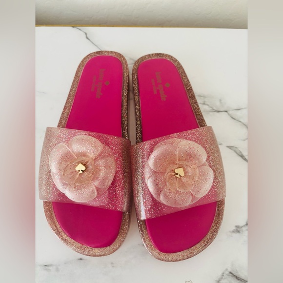 kate spade Shoes - Kate Spade Pink Glitter Sandals